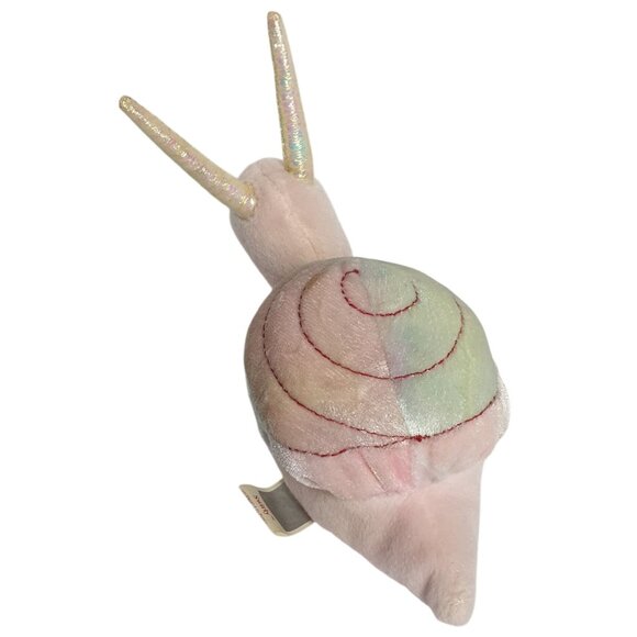 VTG Beanie Babies SWIRLY The Snail Plush 6" Toy With Iridescent Shell Retired - Picture 3 of 4